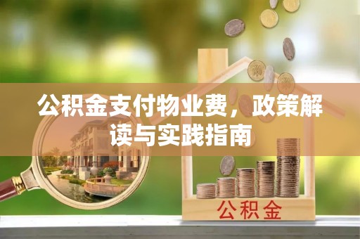玉林公积金支付物业费，政策解读与实践指南