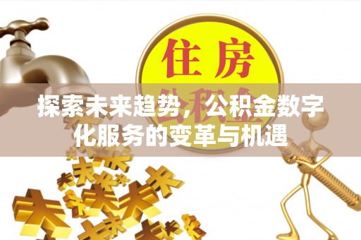 玉林探索未来趋势，公积金数字化服务的变革与机遇