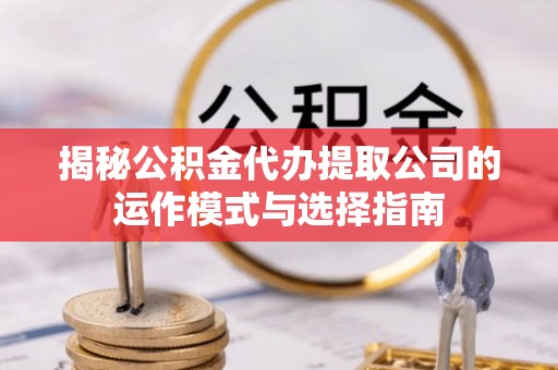 玉林揭秘公积金代办提取公司的运作模式与选择指南