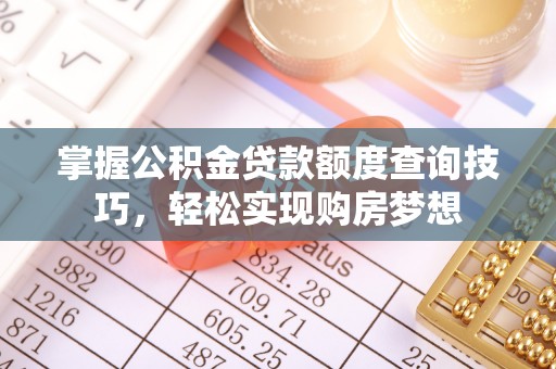 玉林掌握公积金贷款额度查询技巧，轻松实现购房梦想