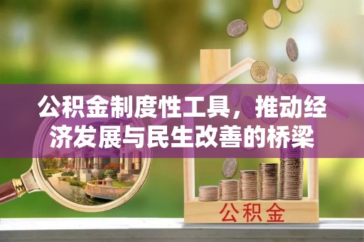 玉林公积金制度性工具，推动经济发展与民生改善的桥梁