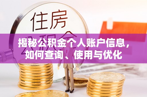 玉林揭秘公积金个人账户信息，如何查询、使用与优化