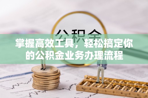 玉林掌握高效工具，轻松搞定你的公积金业务办理流程