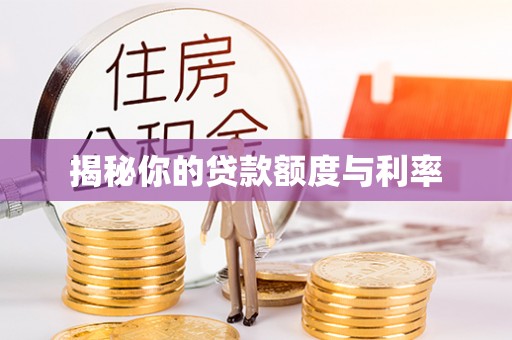 玉林揭秘你的贷款额度与利率