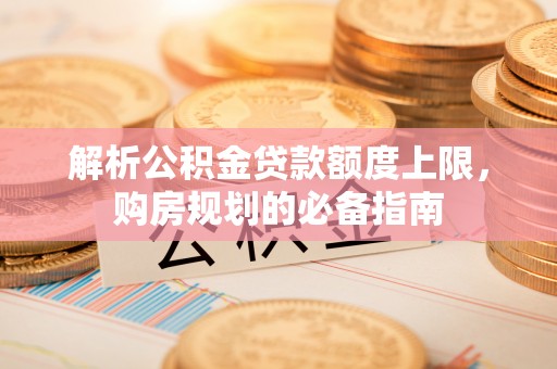 玉林解析公积金贷款额度上限，购房规划的必备指南