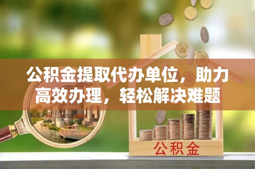 玉林公积金提取代办单位，助力高效办理，轻松解决难题