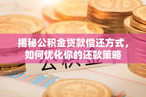 玉林揭秘公积金贷款偿还方式，如何优化你的还款策略
