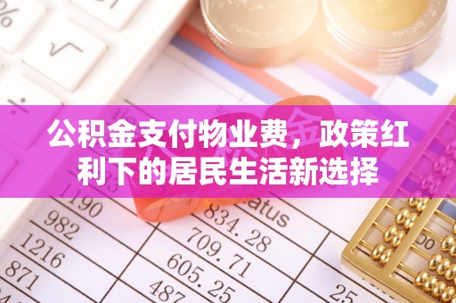 玉林公积金支付物业费，政策红利下的居民生活新选择