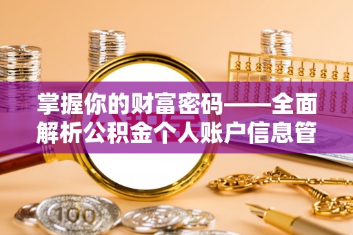 玉林掌握你的财富密码——全面解析公积金个人账户信息管理与优化