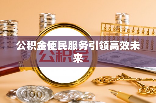 玉林公积金便民服务引领高效未来