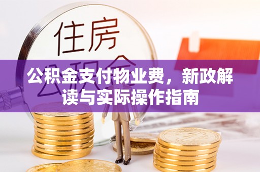玉林公积金支付物业费，新政解读与实际操作指南