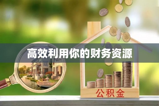 玉林高效利用你的财务资源