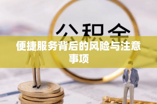 玉林便捷服务背后的风险与注意事项