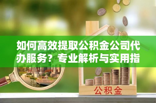 玉林如何高效提取公积金公司代办服务？专业解析与实用指南
